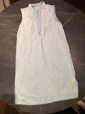 rag & bone Light Blue Sleeveless Chambray Dress